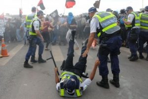 احتجاجات عنيفة ضد خطة التقشف في البرازيل التى قام بها الرئيس ميشيل تامر